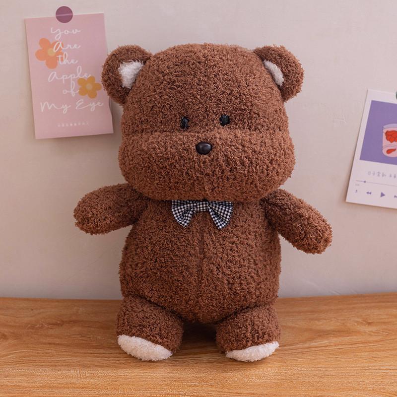 

Cute Puppy Bear Rabbit Fox Plush Toy Cartoon Girl Sleep Companion Holiday Gift 25cm