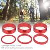 6Pcs   Headset Spacer Aluminium Alloy Bike Handlebar Stem Spacers for Mountain Bike