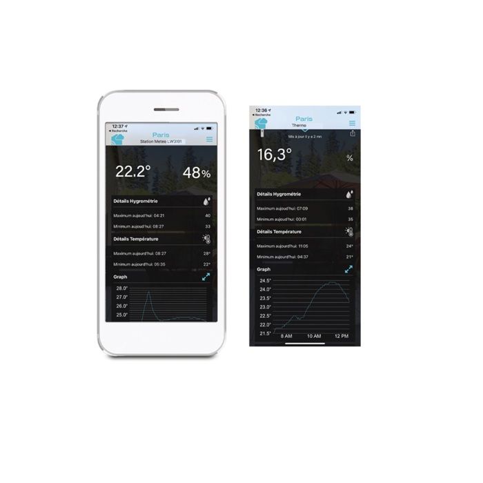 Station météo la crosse technology lw3101-sil prévision j+3 et wifi silver