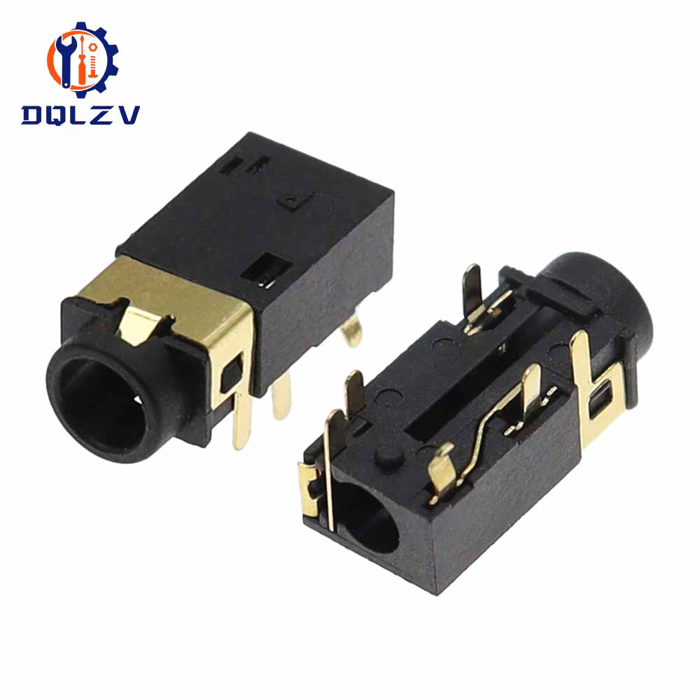 PJ-342 3,5mm Kopfhöreranschluss PJ-242 6-Pin Audiobuchse Senkplatte DIP Vergoldeter Stecker
