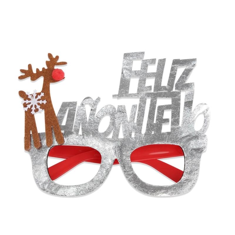 2026 Christmas Eyewear For Costumes Adults Kids Reusable Party Props Foldable Frame Costume Glasses