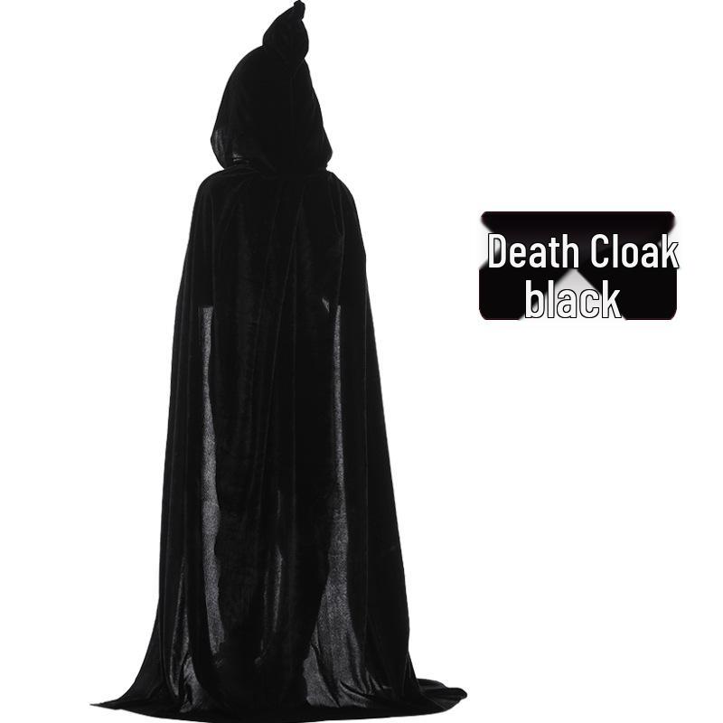 

Бархатный плащ на Хэллоуин для детей и взрослых - Плащ для косплея ведьмы или жнеца 70 cm