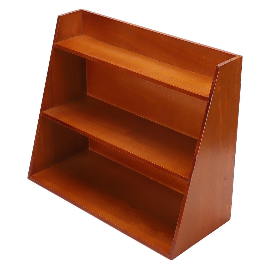Vintage Displayplank Houten 3 Laags Opslag Vrijstaand Wandmontage Decoratief Bureau Rek voor Koffiekopje Parfum