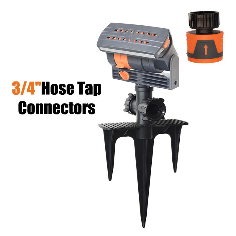 

Upgraded Adjustable Range Sprinkler For Watering Lawns, Yards And Gardens. 16 Mini Turbine Oscillating Sprinklers