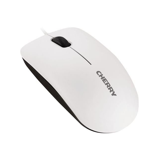 CHERRY MC 1000 Optical Wired Mouse - 3 Buttons - 1200 Dpi - White