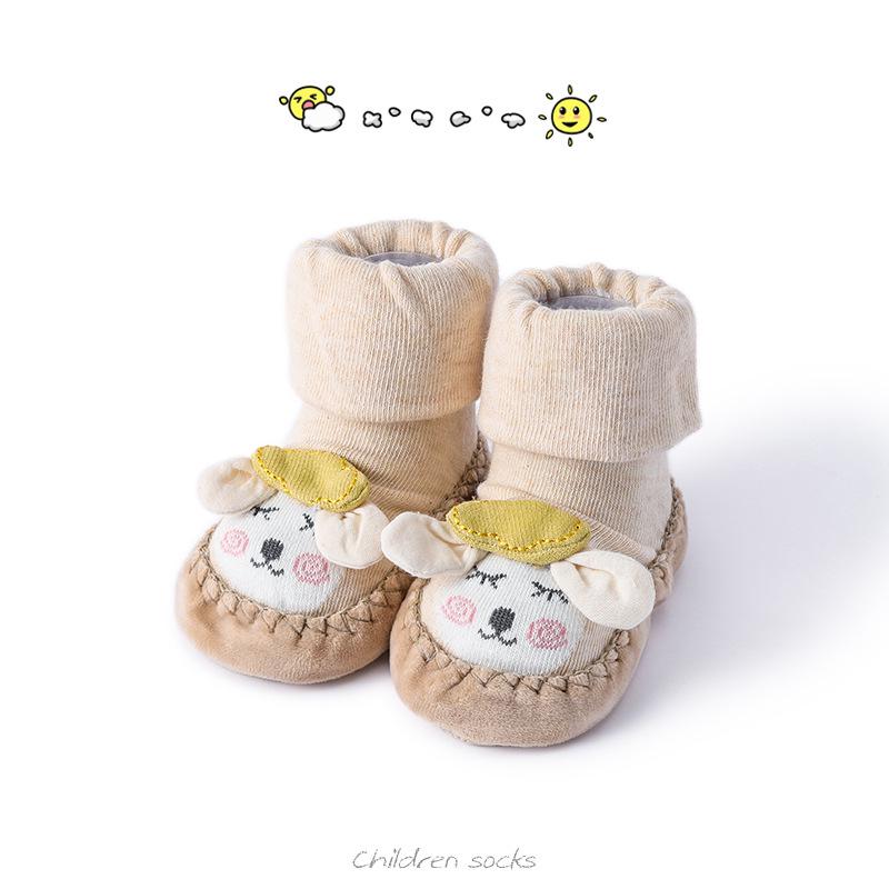 2026 Baby-Socken-Schuhe: Warm, Weiche Sohle, Rutschfest für Neugeborene 0-6 Monate & 1 Jahr - Frühling, Herbst, Winter