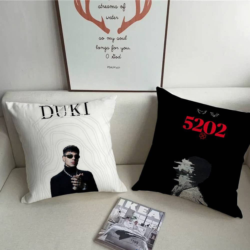 1PC Rapper D-Duki Pillow Case Square  Bedroom Sofa Leisure Comfort Cushion Car Home Decoration