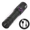 365/395nm UV Flashlight Zoom 5W Type C USB Rechargeable Black Light for Resin Curing, Pet Urine Detection, Scorpion with Battery