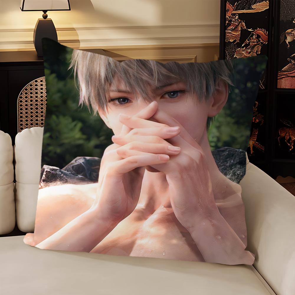 Hot Game Love And Deepspace Pillow Case Sofa Living Room Bedroom Headboard Backrest Cushion Square Cushion Nap Time