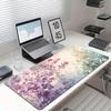 Watercolor Cherry Blossom Extended Gaming Mouse Pad NonSlip Desk Surface Soft Gradient Floral Botanical Art Print For Gaming