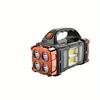 USB Rechargeable Hand-held Spotlight Flashlight, LED Emergency Flashlight, Searchlight
