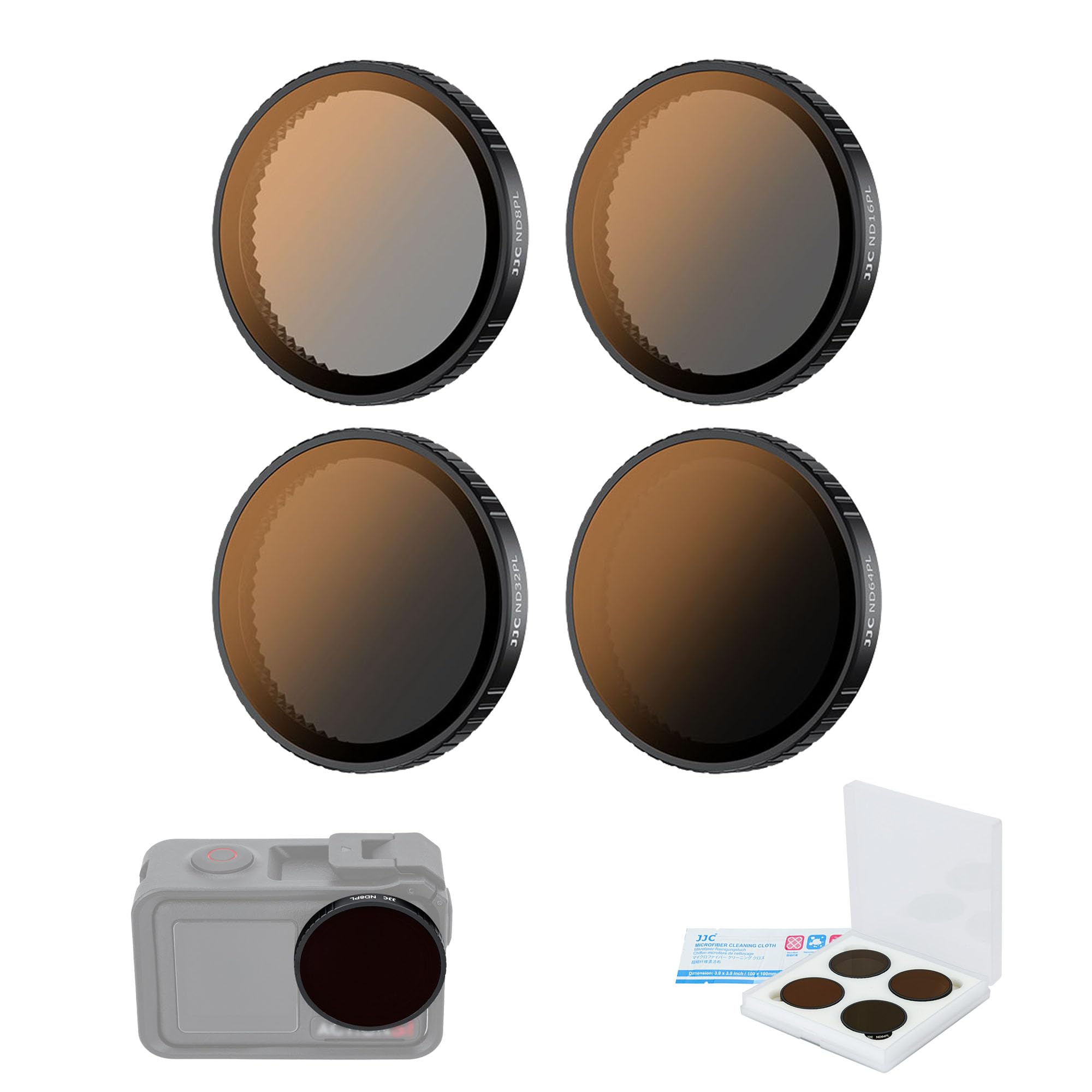 

JJC Filter Set for DJI Osmo Action 5 pro 4 4 Polarizing ND Light Reduction Color Contrast HD Optical Aluminum Lens Camera Protection High Water Dirt