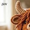 Soft Yarn for Hat Making Animal Hood Crochet Kit, DIY Earflap Project Weekend Cute Craft Kit Beginners, Handmade Winter Headwear Complete