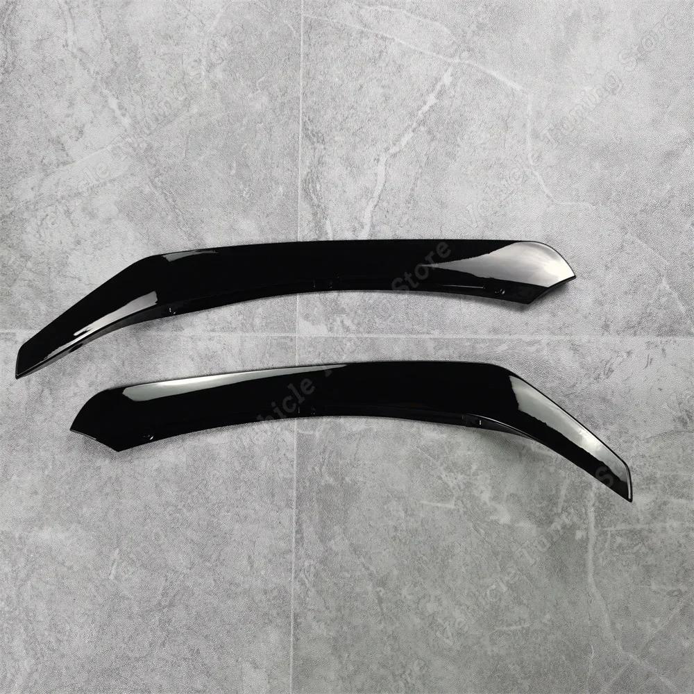 For Mercedes Benz CLA C117 X117 CLA200 220 250 CLA45 AMG 2015-2018 Black Front Bumper Lip Spoiler Splitters Canards Vents 4Pcs