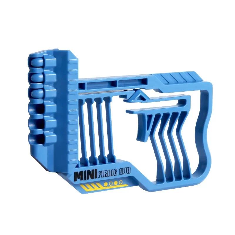 Kids Toy Gun Shooting Game Playset Includes 1 Target 8 Safe Plastic Bullets Press Launch Play Educational Gift for Boys