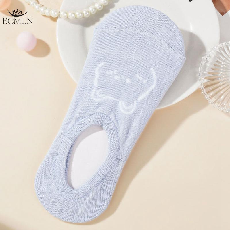 Șosete din Silicon Respirabil Antiderapante Femei Șosete de Bumbac Glezniere Invizibile cu Gură Joasă