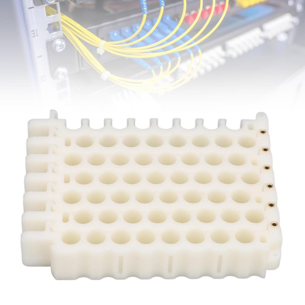 Network Cord Hole 9mm Cable Management Bundler Tool for and CAT7 Comb, Holes, Tangle-Free, Easy-to-Use CAT5, CAT6, (8x6 Holes)