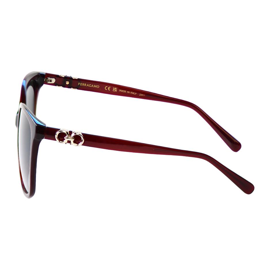 Ferragamo Travel UV Protection Square Sunglasses Unisex Sunglasses Red SF1092SLB613