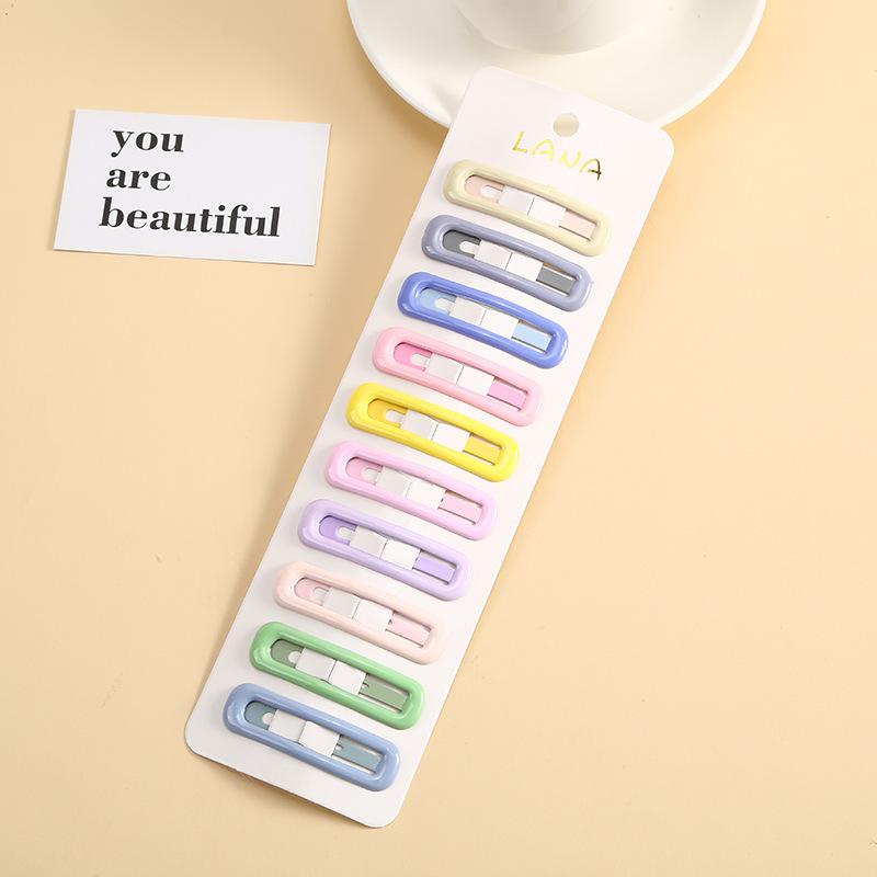 2023 Ice Cream Color Star Hair Clips for Girls – Cute BB Bangs Clips