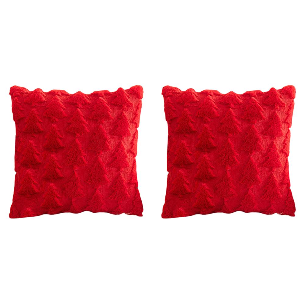 2/1PCS 45x45cm Christmas Cushion Cover Sofa Chair Car Throw Pillow Covers Christmas Home Decor Soft Plush Pouf Pillowcase