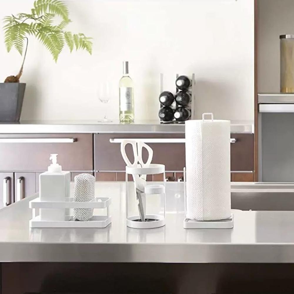 Non Slip Roll Paper Towel Holder Free Standing Tissue Dispenser Face Towel Rack  for Bathroom