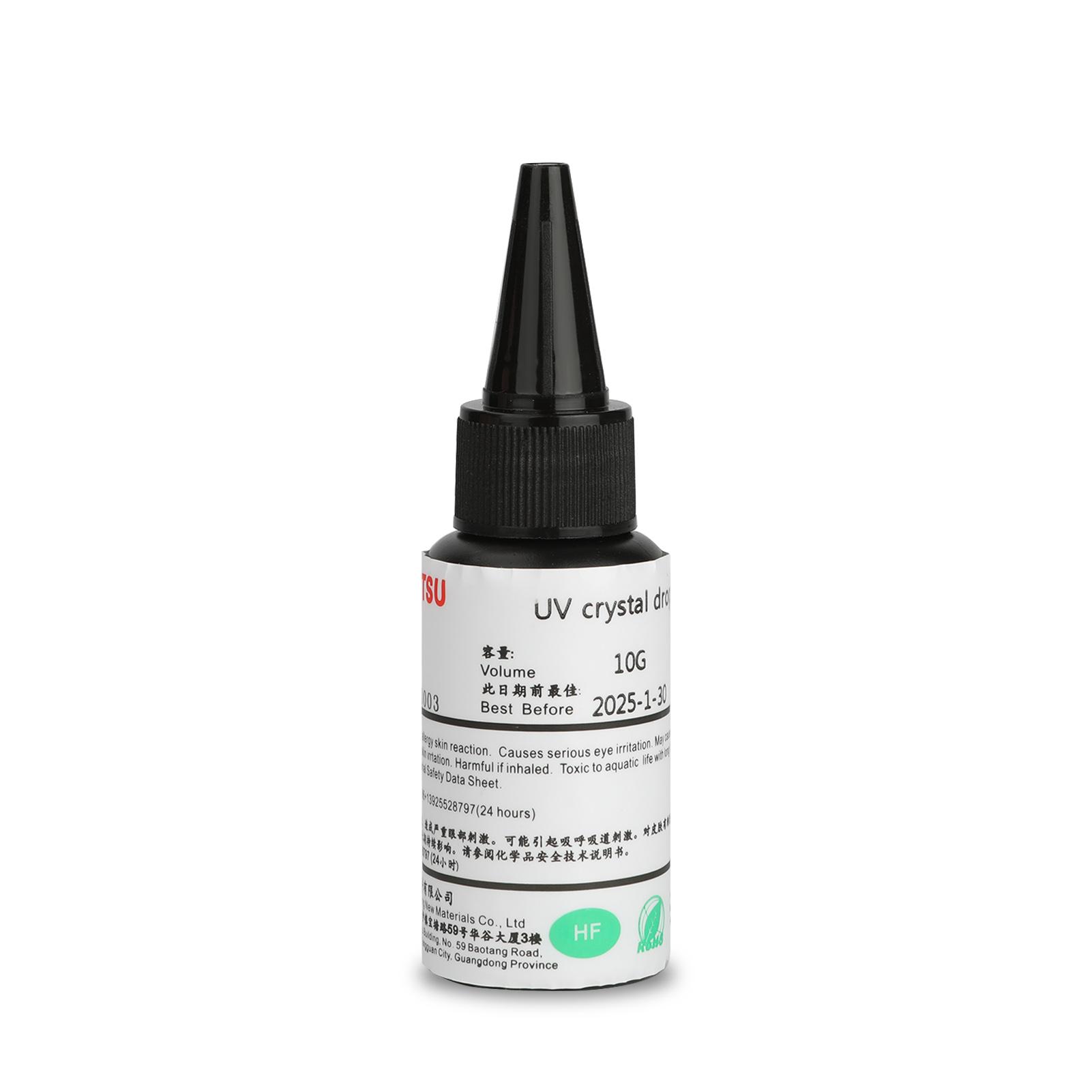 

Highly Transparent Resin UV Glue Non-yellowing Odorless Fast Curing UV Glue for Handmade DIY Ring Jewelry Sealers