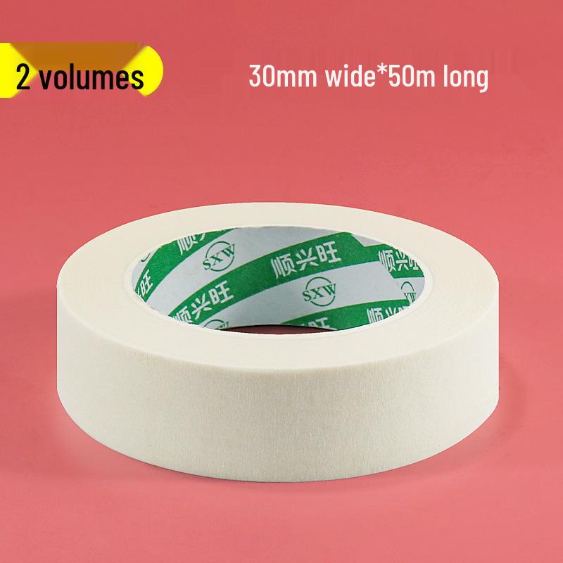 Writable Crepe Paper Tape: No-residue, Hand-tearable, Traceless Adhesive Ideal for Art Students, Spray Painting, Color Separation, and Decoration.