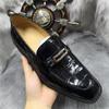Business-Stil Authentisches Krokodilleder Leichte Laufsohle Herren Kleider-Loafer Echtes Alligatorleder Herren Slipper