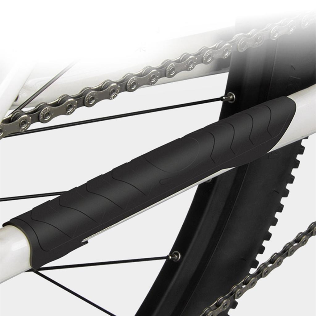 Bike Chainstay Protector Durable Scratch Resistant Silicone Sticker Bicycle Chain Stay Frame Guard for BMX Mountain Road Bikes
