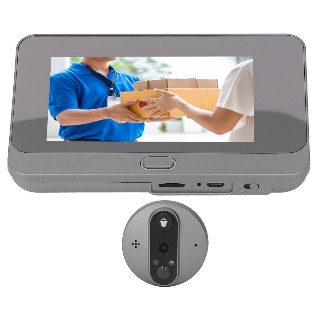 4.3in Digital Peephole Viewer WiFi Door Viewer Anti Theft Smart Video Doorbell Camera Motion