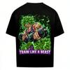 Fitness and Sports Leisure Train Like a Beast Men TShirt 2026 Summer Loose Dragon Ball Broly Print Outdoor Daily Wear TShirt