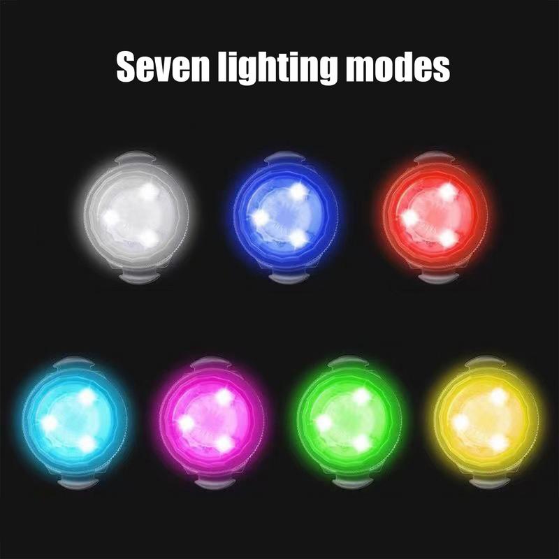 Wireless Auto Strobe Lights 2pcs Warning Signal Light Car Diamond Knob Strobe Light Vehicle Motorcycle Accessories