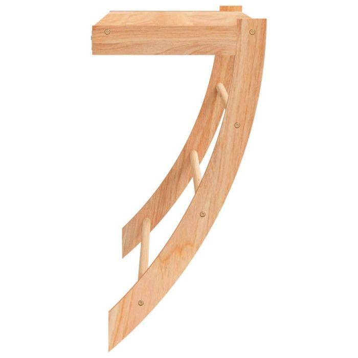 VidaXL Towel Rack 60x25.5x49 Cm Solid Walnut Wood 350374
