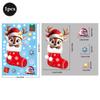 2026 Christmas Window Stickers Santa Claus Reindeer Snowmen PVC Static Glass Stickers No Glue Reusable Christmas Home Decoration