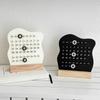 Regulējams Montessori kalendārs DIY kalendāra rotājumi Koka mūžīgs kalendārs Mājas biroja galds