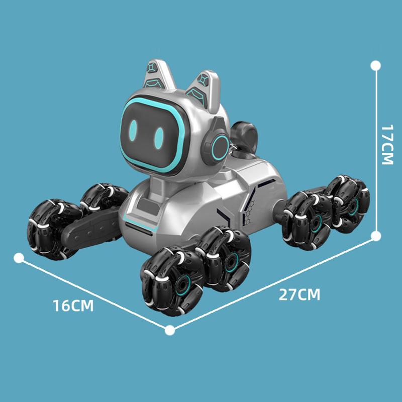 Children's Remote Control Stunt Car Light Music Rechargeable Robot Dog Early Education Educational Toy Boy Gift Can Be Wholesale