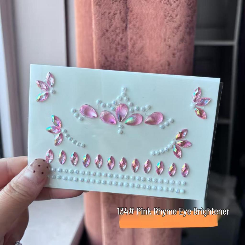 Kids' Vintage Rhinestone Face and Forehead Stickers
