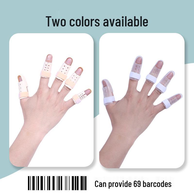 Skin Tone Finger Sleeve Splint for Finger Dislocation & Fracture Support (Index, Ring, Thumb & Little Finger)
