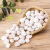 300/800g 2-3cm Natural Pebbles White High Polished Courtyard Landscape Decoration  Horticultural Pot Fish Tank Decorative Stones
