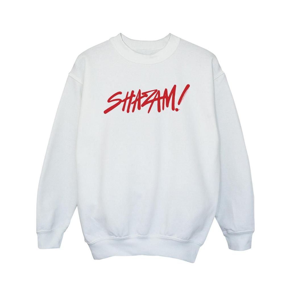 DC Comics Girls Shazam Fury Of The Gods Spray Paint Logo Sweatshirt