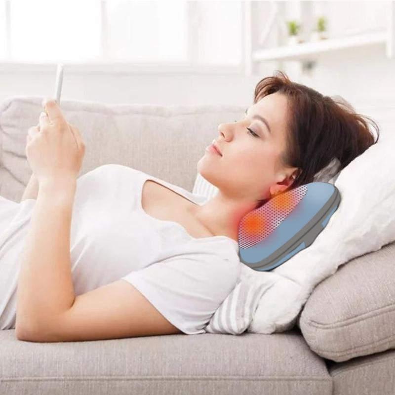 Electric Heated Cervical Spine Massage Pillow Neck Charging Full Body Waist Massage Instrument Back Shoulder and Neck Massage
