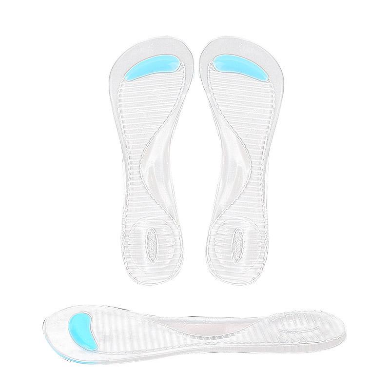 Two-color New Seven-point Pad GEL High Heels Thickened Massage Anti-wear Feet Thickened Arch Transparent Women's Foot Pads
