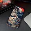 Sea Wave Simple and Stylish Phone Case Suitable for iPhone 17 16 15 14 13 12 11 Pro/ Max /Plus All-inclusive Matte Soft Case
