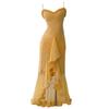Elegantes Fischgräten-Netzkleid im französischen Stil: Eng anliegendes Abendkleid mit Trägern