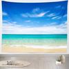 Tropical Summer Beach Tapestry Wall Hanging Tropical Beach Tapestries Seaside Coconut Tree Tapestry Home Decorations Bedroom
