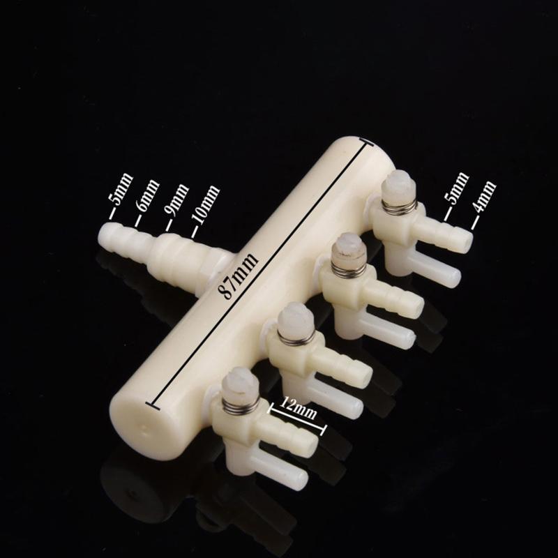 2/3/4/5/6Way Aquarium Air Pump Hose Splitter Oxygen Pipe Distributor Fish Tank Aeration Tube Air Flow Control Valve Accessories