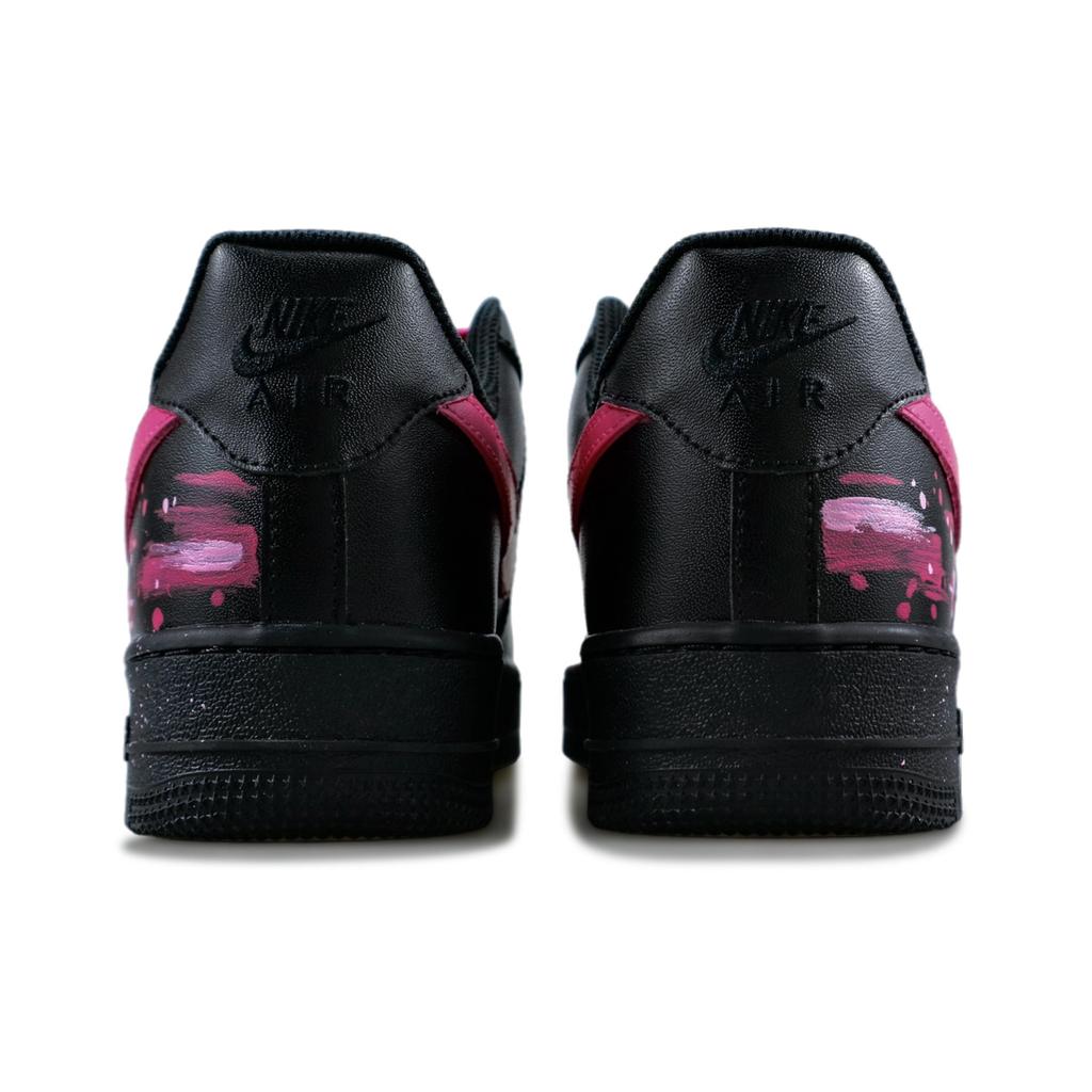 Nike Air Force 1 Villainous Night Rose Leder Abriebfest Niedrige Skateboard-Schuhe Unisex Helles Pink CW2288-001(Team1283-)