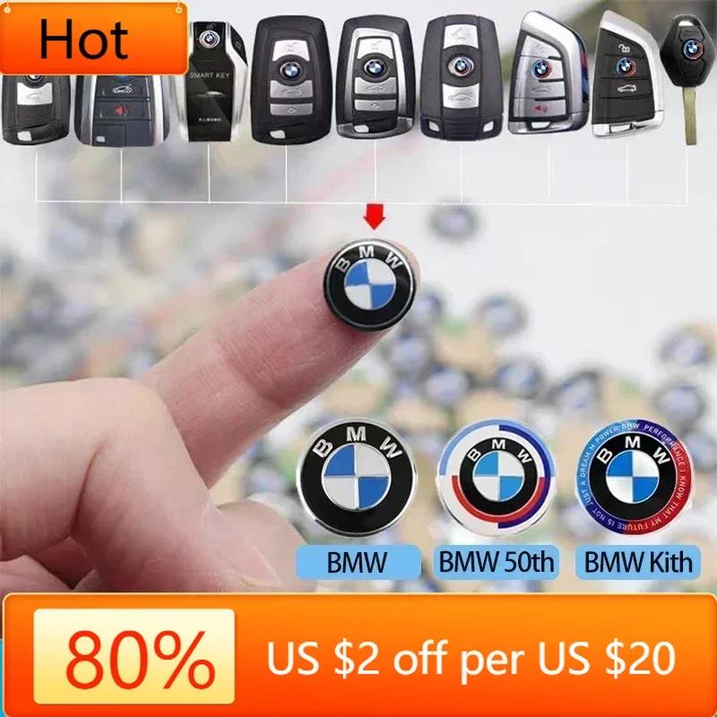 IGRZ5 Hot 2025 E90 For BMW M X3 X5 X6 11/14mm Aluminum Car Logo Remote Key Sticker Emblem For BMW Limited Edition F30 F10 E90 E3