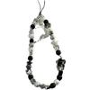 Ins-style Ice-transparent Star Phone Lanyard, Cool Black Diy Beaded Camera Chain Anti-loss Lanyard, High-end Style Lanyard
