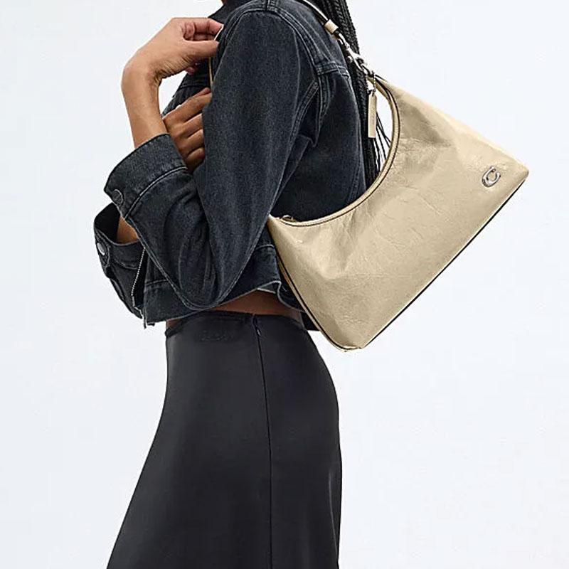 Coach Juliet 30 Top Zip Closure With Built-In Buckle Pocket Leather Tote Crossbody Shoulder Bag Large Women Bags Ivory CR652-LHVT5